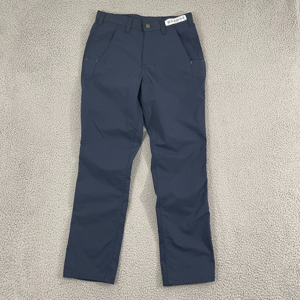 Carhartt 74533-20 Bicomponent Pants Men 28x30 Navy Work Wear Utility